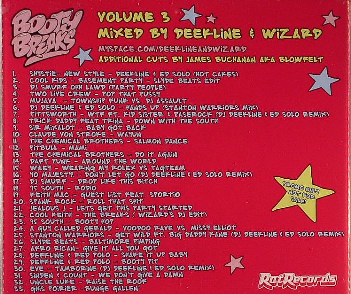VA   Booty Breaks Volume 3 Mixed by Deekline & Wizard 2008 preview 1