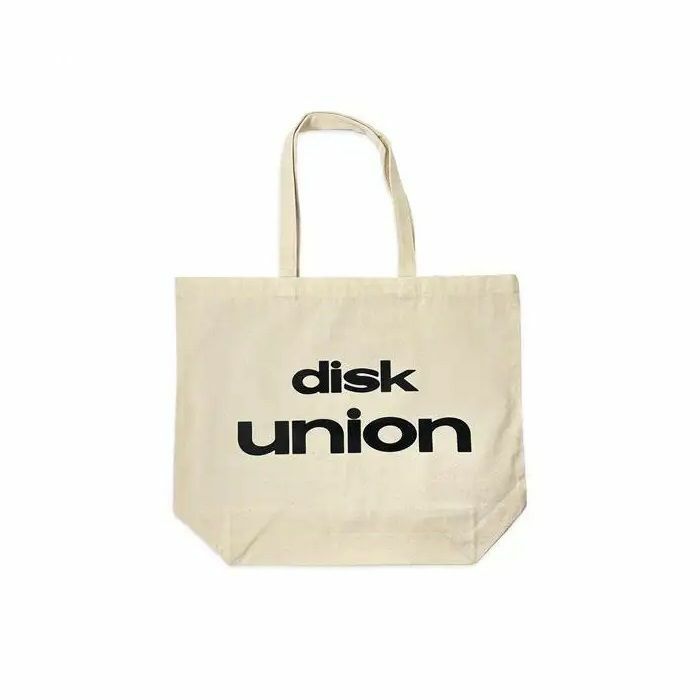 Disk Union Logo Tote Bag (white with black logo)