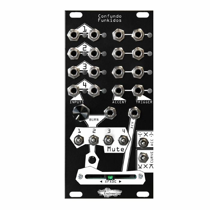 Noise Engineering Confundo Funkidos Four-Part Probabilistic Rhythm Crossfader Module (black)