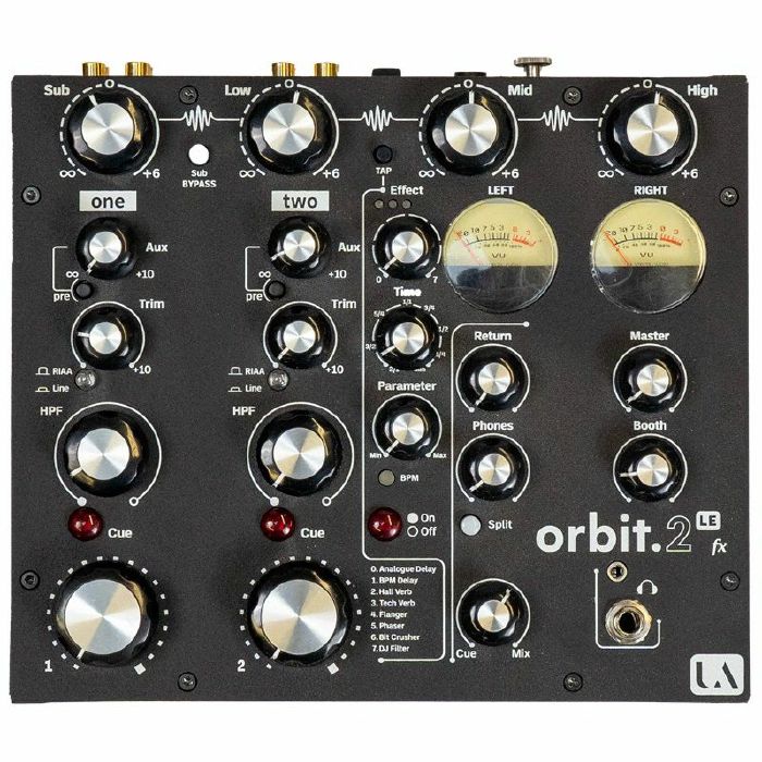 Union Audio orbit.2 LE FX 2-Channel Rotary DJ Mixer with Built-In Effects