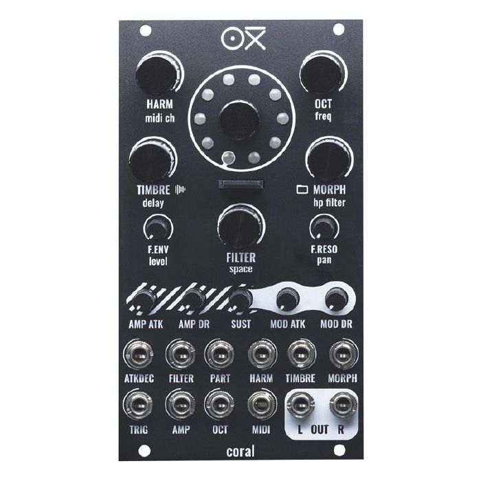 OXI Instruments Coral Polyphonic Multi-Engine Synth Voice Module (all black)