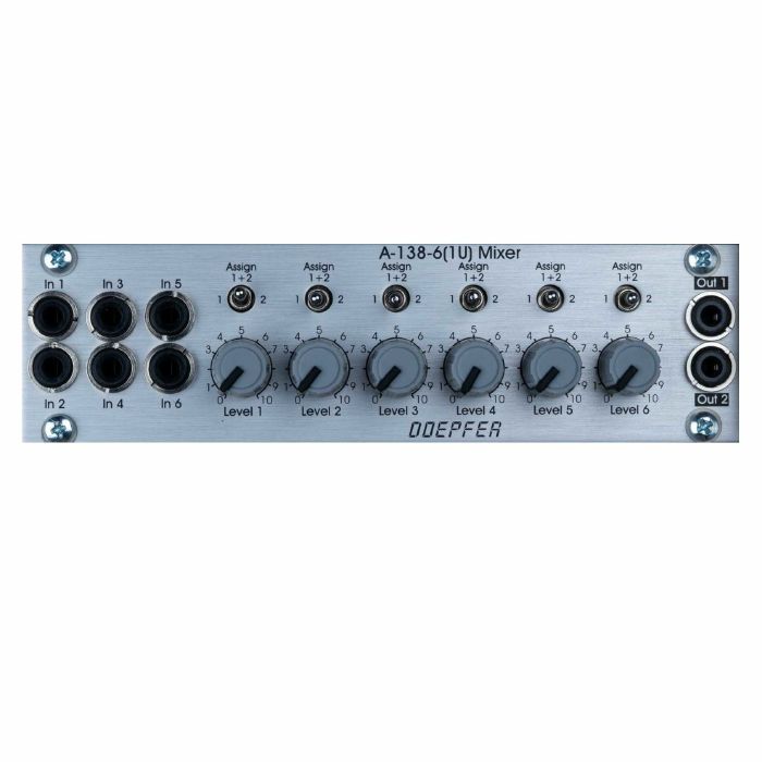 Doepfer A-138-6 1U 6-Channel Mixer Module