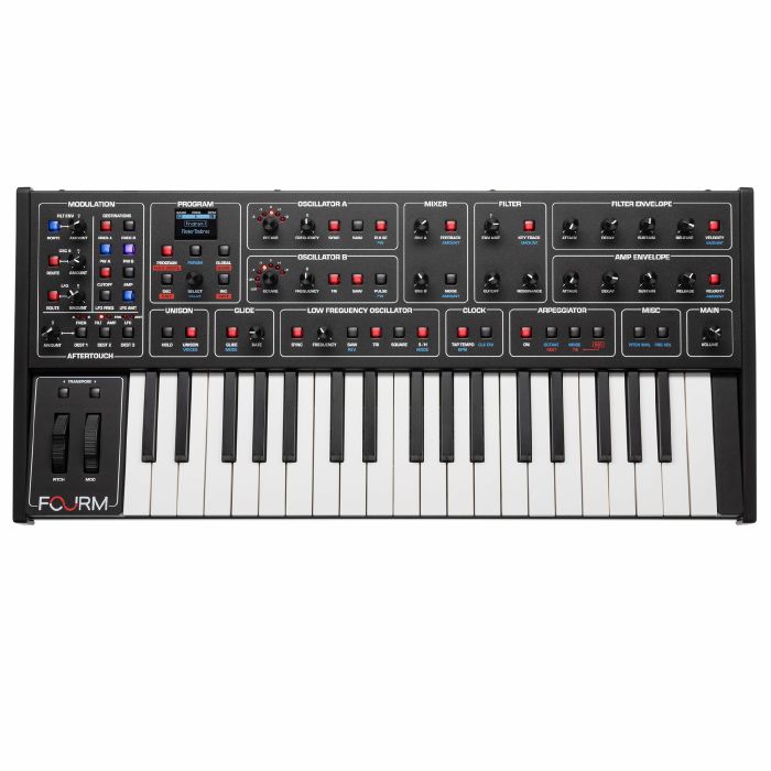 Sequential Fourm 4-Voice Analogue Synthesiser with Polyphonic Aftertouch
