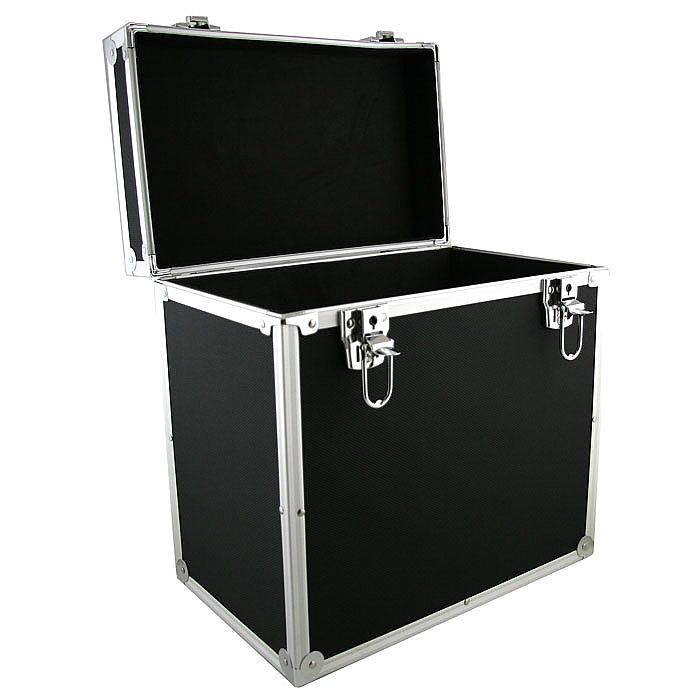 Covers 33 12" Vinyl Record Box Flight Case 50 (black)