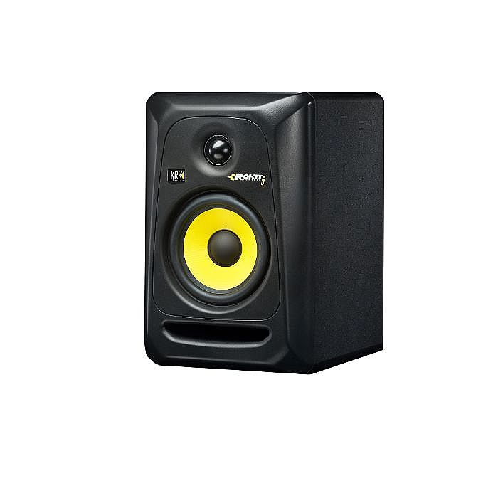 KRK Rokit RP5 G3 Active Studio Monitor Speaker (single, black with yellow cone)