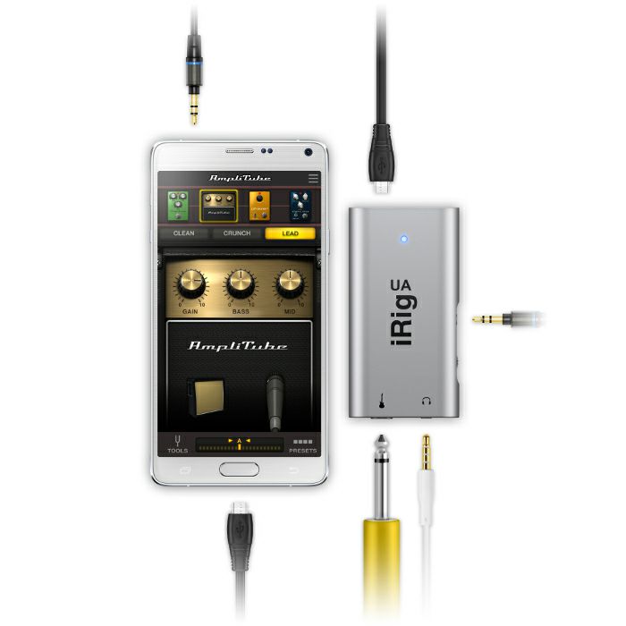 IK Multimedia iRig UA Universal Guitar Effects Processor & Interface For All Android Devices