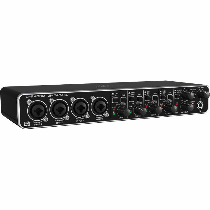 Behringer UPhoria UMC404HD Audiophile USB Audio & MIDI Interface With ...