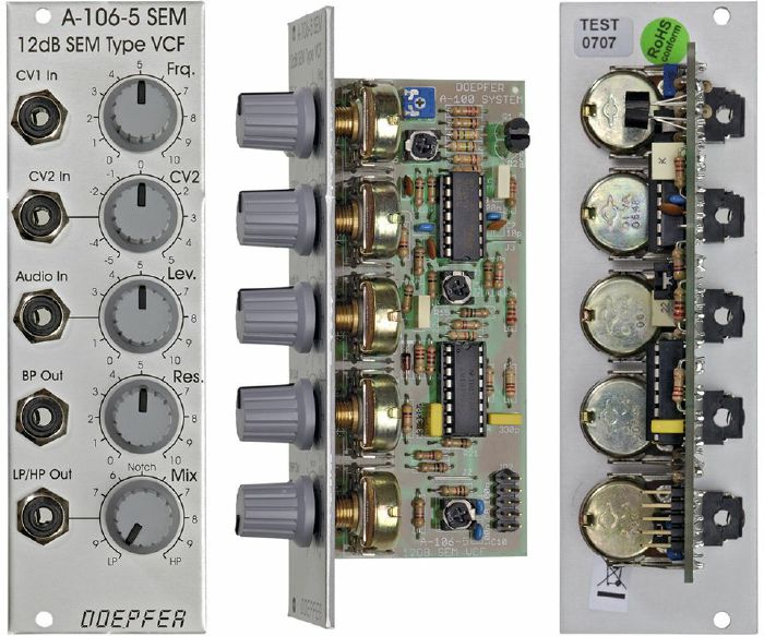 Doepfer A-106-5 SEM 12dB SEM Type VCF Module (silver)
