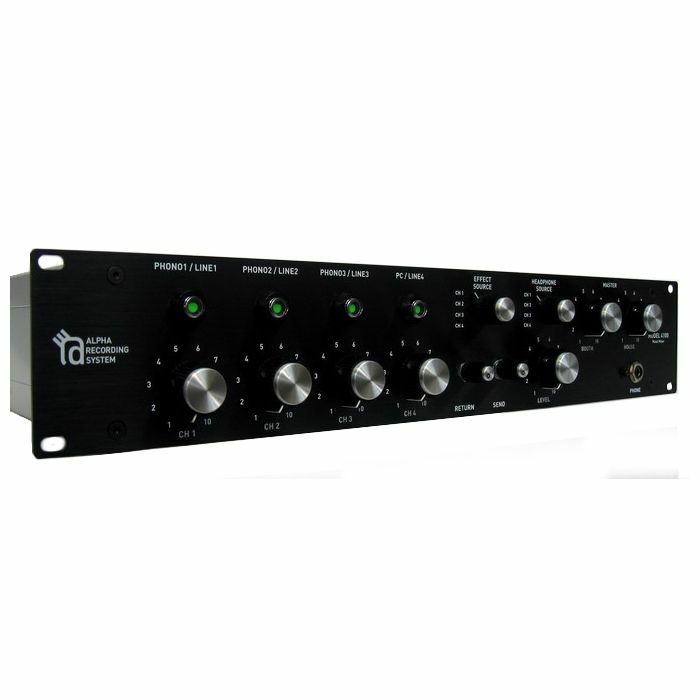 Alpha Recording System ARS Model 4100 Rotary DJ Mixer (black)