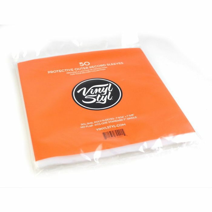 Vinyl Styl Protective Outer 7" Vinyl Record Plastic Sleeves (50 pack