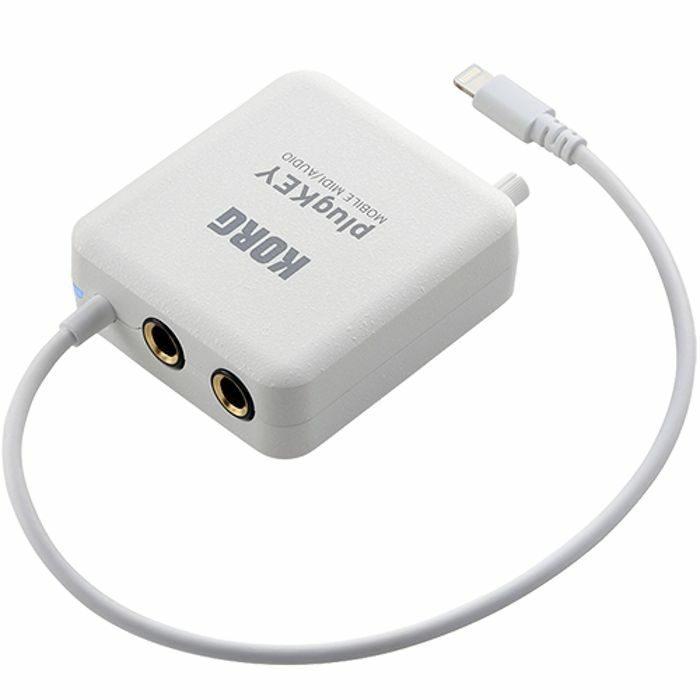 Korg plugKEY Portable MIDI & Audio Interface For iPod iPhone iPad iOS Devices (white)