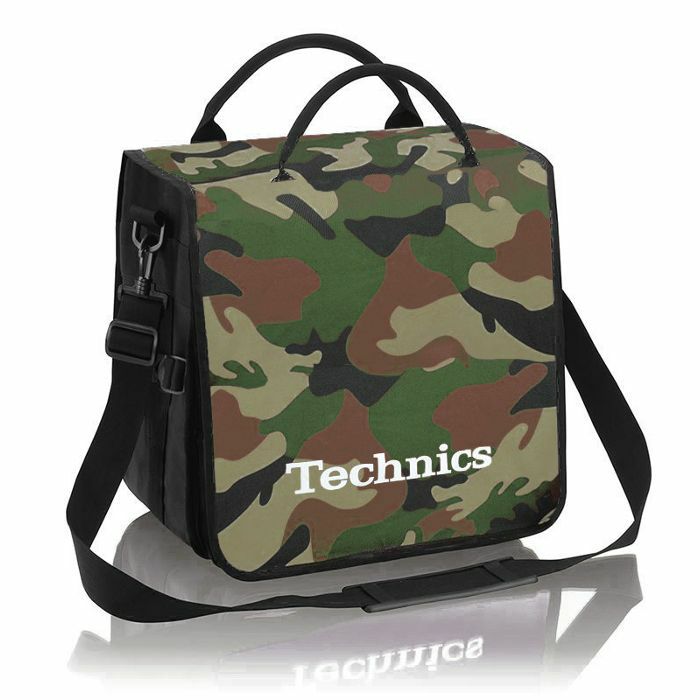Technics BackBag 12" Vinyl Record Backpack 45 (green camo/white)