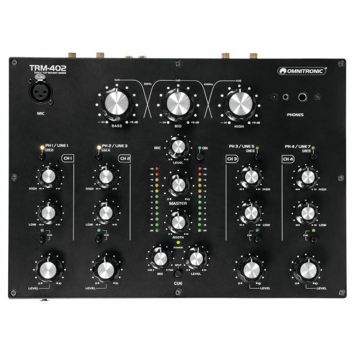 Omnitronic TRM-402 4-Channel Rotary DJ Mixer