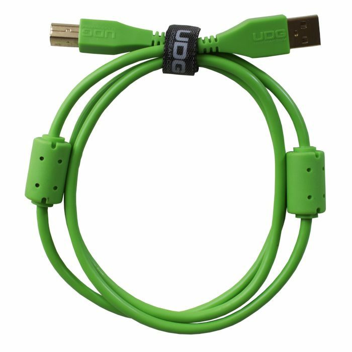 UDG Ultimate Straight USB 2.0 A-B Audio Cable (green, 1.0m)