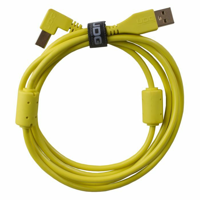 UDG Ultimate Angled USB 2.0 A-B Audio Cable (yellow, 2.0m)