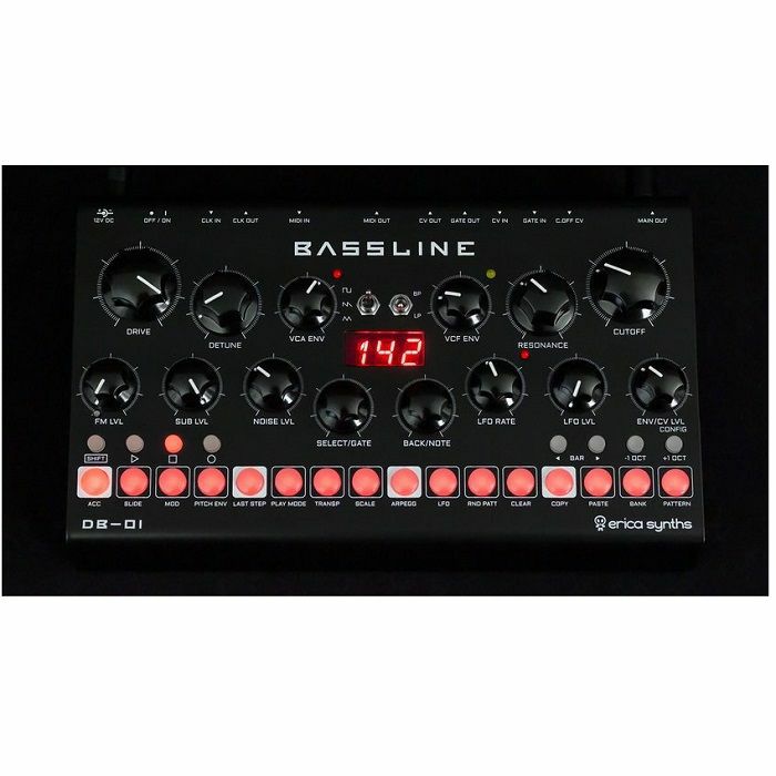 Erica Synths DB-01 Analogue Desktop Bassline Synthesiser & Sequencer