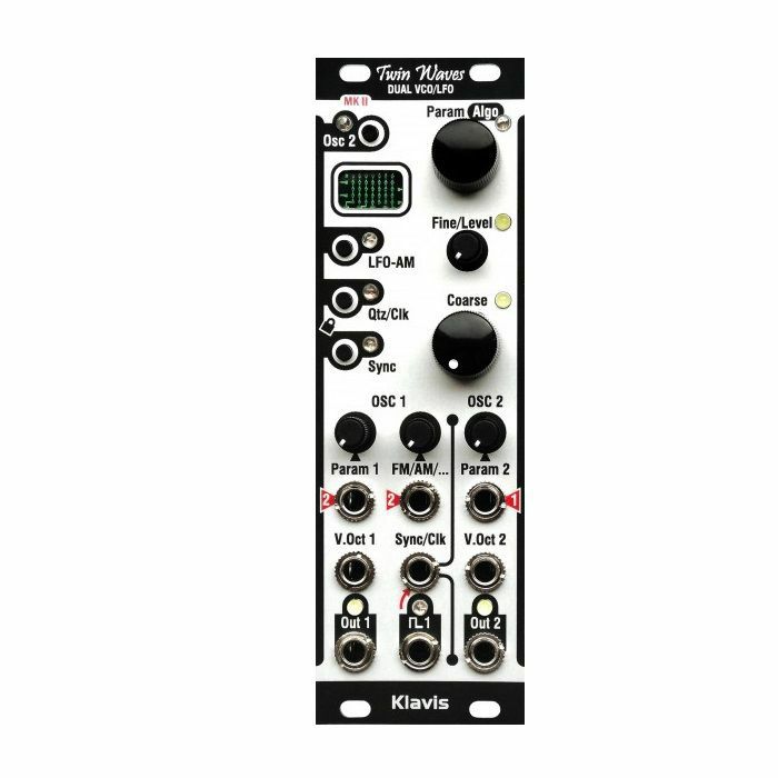 Klavis Twin Waves MK2 Voltage-Controlled Dual VCO/LFO/Random Module (silver)