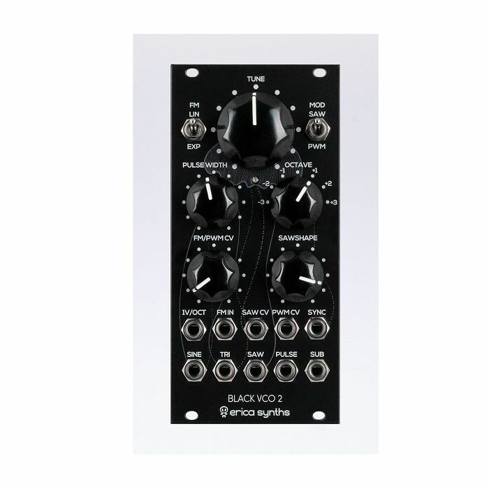 Erica Synths Black VCO2 Analogue Voltage Controlled Oscillator Module