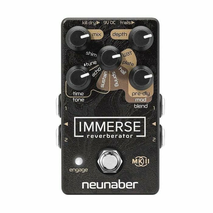 Neunaber Audio Immerse MKII Reverberator Effects Pedal (black)