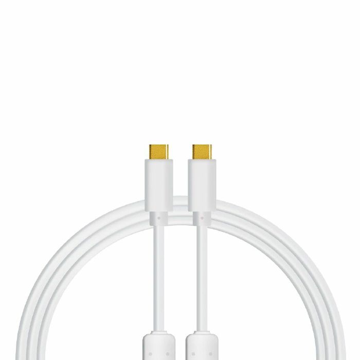 DJ Tech Tools USB-C To USB-C Chroma Cable (single, 1m, white)