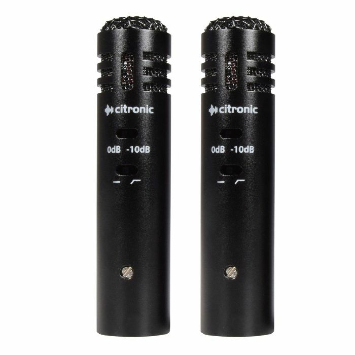 Citronic ECM20 Cardioid Condenser Microphones Stereo (pair)