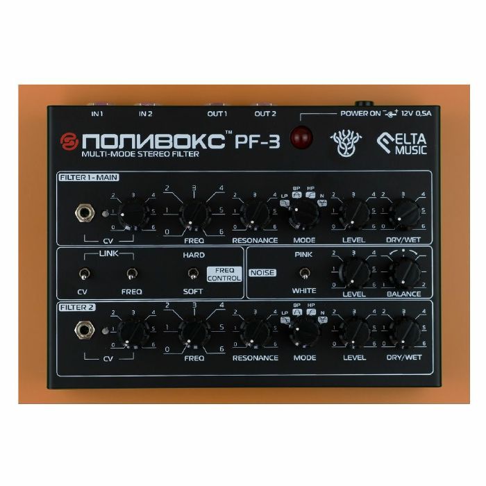 Elta Music Polyvox PF3 Multi-Mode Stereo Filter Desktop Effects Unit (black)