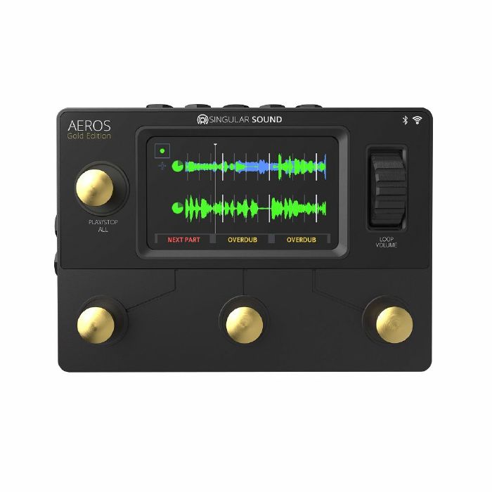 Singular Sound Aeros Loop Studio Looper Effects Pedal (gold edition)