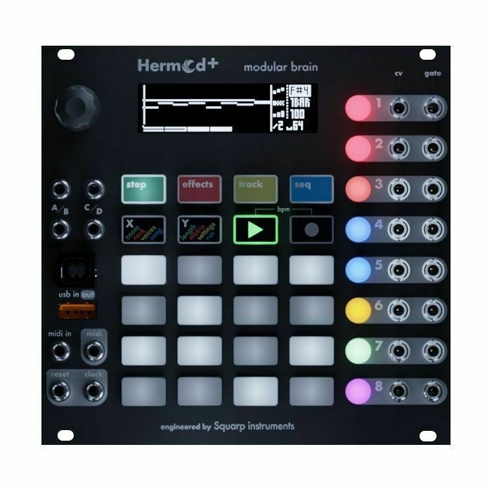 Squarp Instruments Hermod+ Modular Brain 16-Track MIDI Polyphonic Sequencer Module