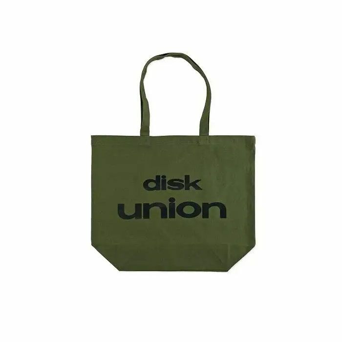 Disk Union Logo Tote Bag (olive with black logo)