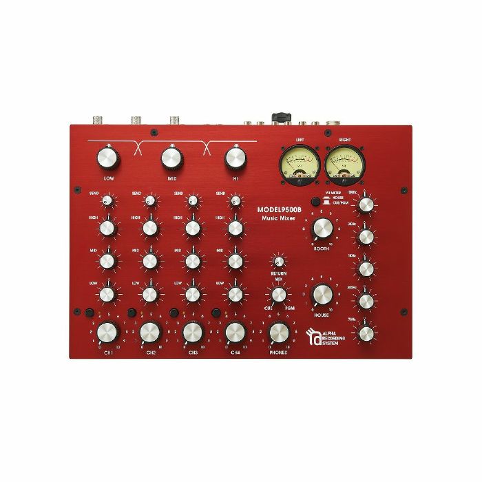 Alpha Recording System MODEL9500 4-Channel Rotary DJ Mixer (red, 25th anniversary limited edition)